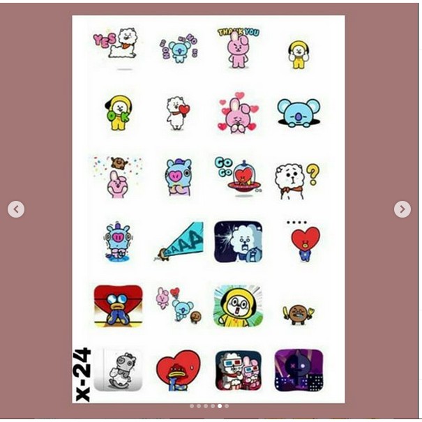 

STIKER TUMBLR AESTHETIC BT21 X-24