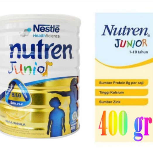 

ds211vz Nestle - Nutren Junior 400 Gr Vanila Susu Pertumbuhan 1 - 10 Tahun Xa201As