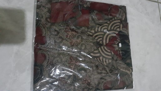 Kemeja Batik Pria Lengan Panjang Size M L Xl Xxl  Bswart Batik Hrb026 Kenongo Hem Panjang Padi