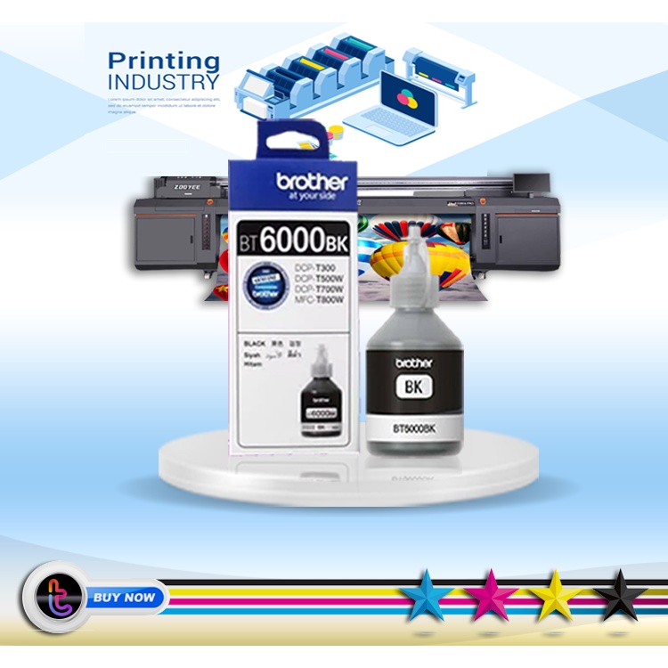 Tinta printer BROTHER BT6000 BLACK DCP T710W DCP T300 DCP-T310 T800W T810DW T910DW