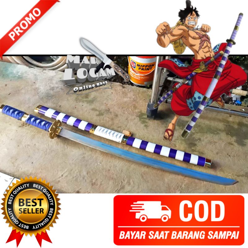 COSPLAY ANIME ONEPIECE!!! Katana NIDAI KITETSU Samurai termurah untuk cosplay