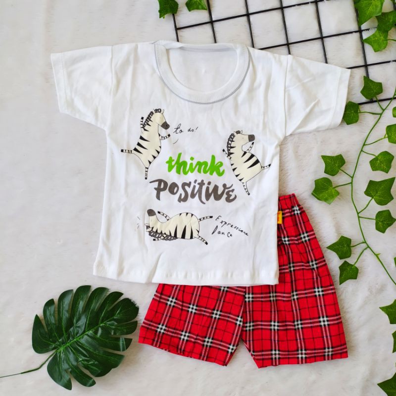 Setelan Baju Bayi Laki Laki 1Tahun Premium Zebra Enrica