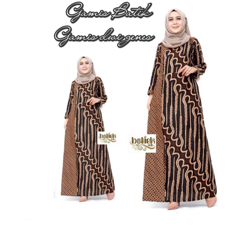 gamis batik parang sogan gamis modern