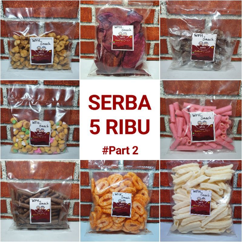 

SNACK CEMILAN WFH SNACK PART 2 SERBA 5 RIBU TERMURAH ENAK HALAL KERIPIK KERUPUK KUE PEDAS MANIS