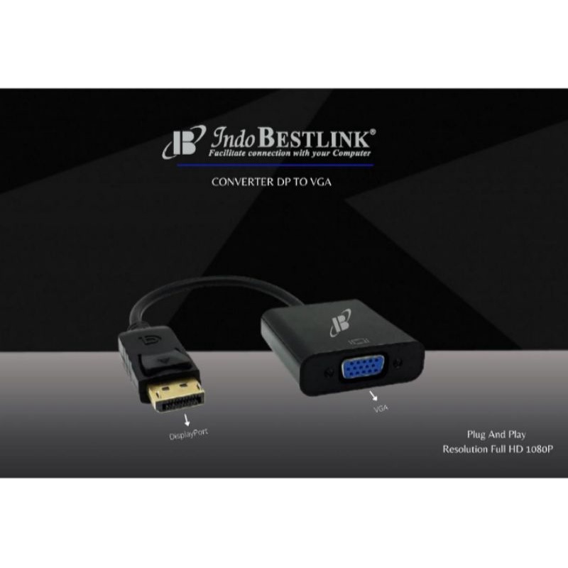 Converter Display Port to Vga / Converter Dp to Vga