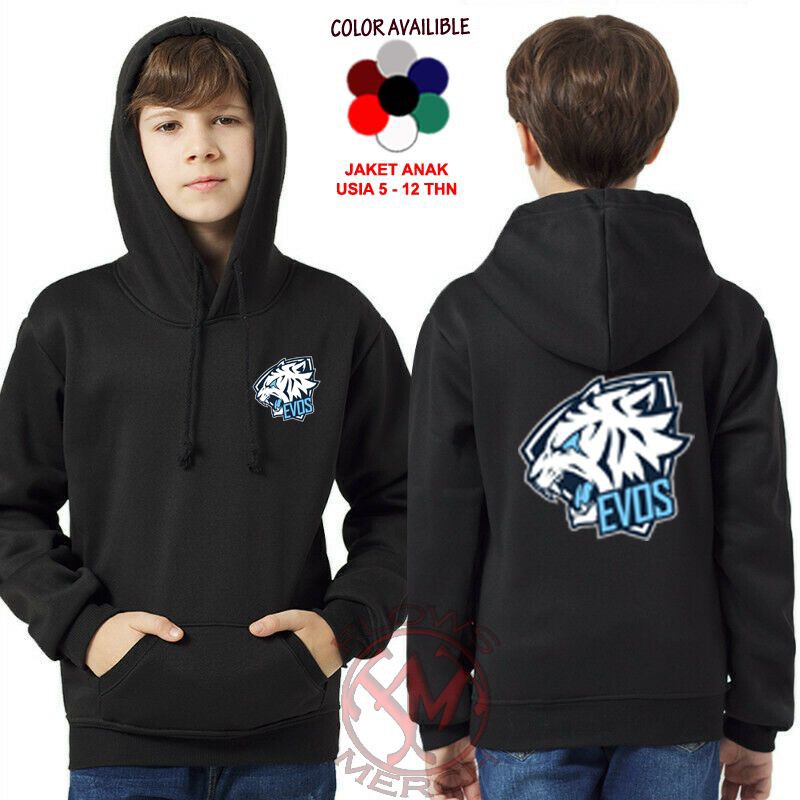 Jaket evos jaket hoodie anak Evos esports available color