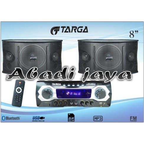 PAKET SPEAKER SOUND SYSTEM TARGA KA 307 8 INCH TARGA KA307 BLUETOOTH