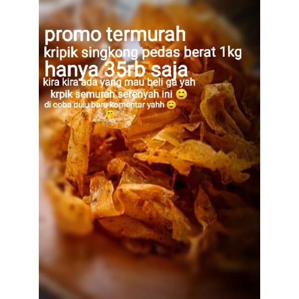

kripik singkong pedas berat 1kg