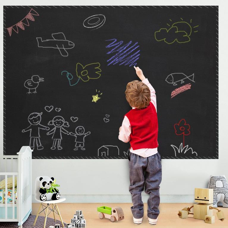 

[KODE PRODUK 8241] Stiker Dinding Papan Tulis Anak Hijau Putih / Wall Sticker Wall Paper Chalkboard