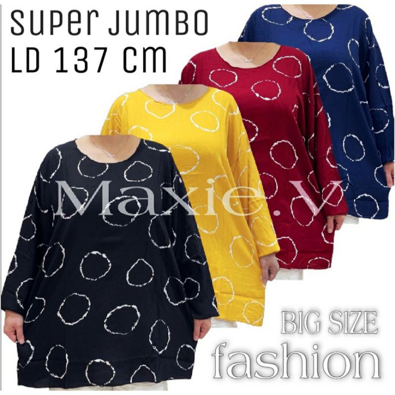 baju jumbo wanita atasan jumbo wanita bahan rayon super quality lembut dan adem