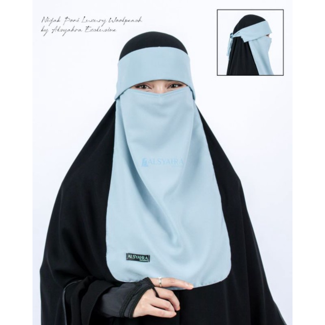Flap Niqab Bandana Poni Premium Alsyahra