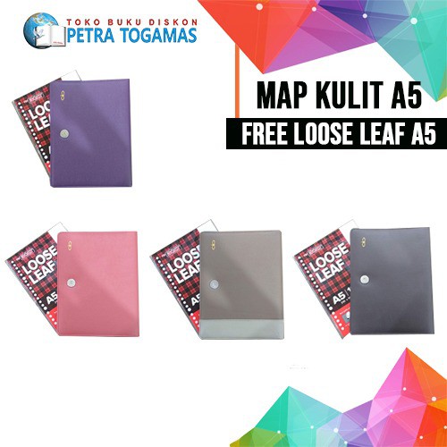 

BINDER KULIT POLOS A5 DEVINA#BINDER WARNA#BINDER KULIT