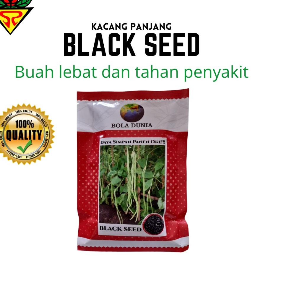 kf✻Terbaru✸ Benih Bibit Kacang Panjang Bola Dunia Black Seed 100gr dan 500gr | Terjamin kualitas dan