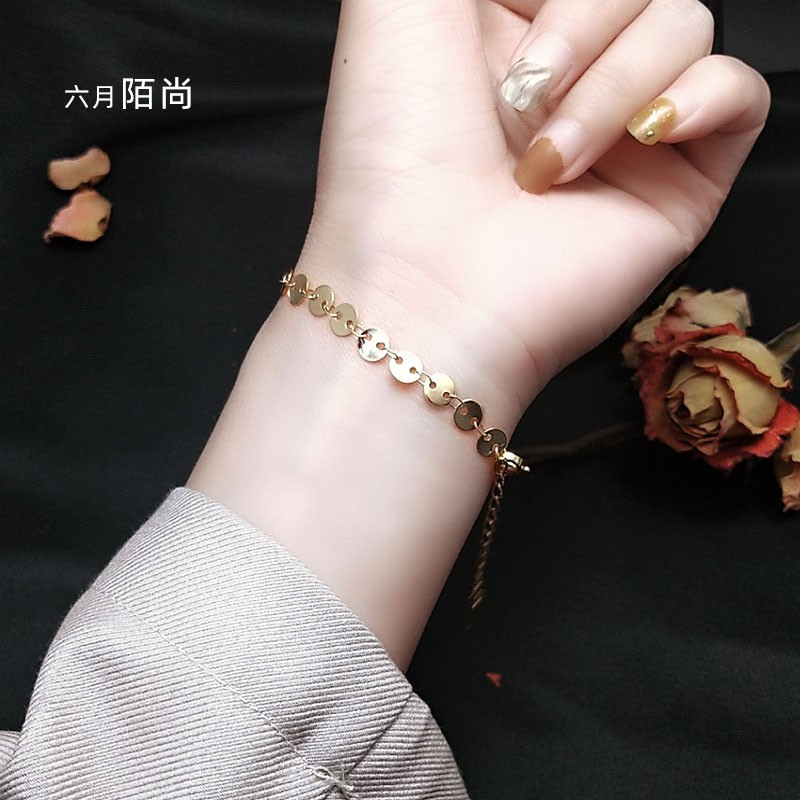 SALE Gelang Titanium Wanita Import Korea Stainless Anti Karat GK145 Cocok Hadiah