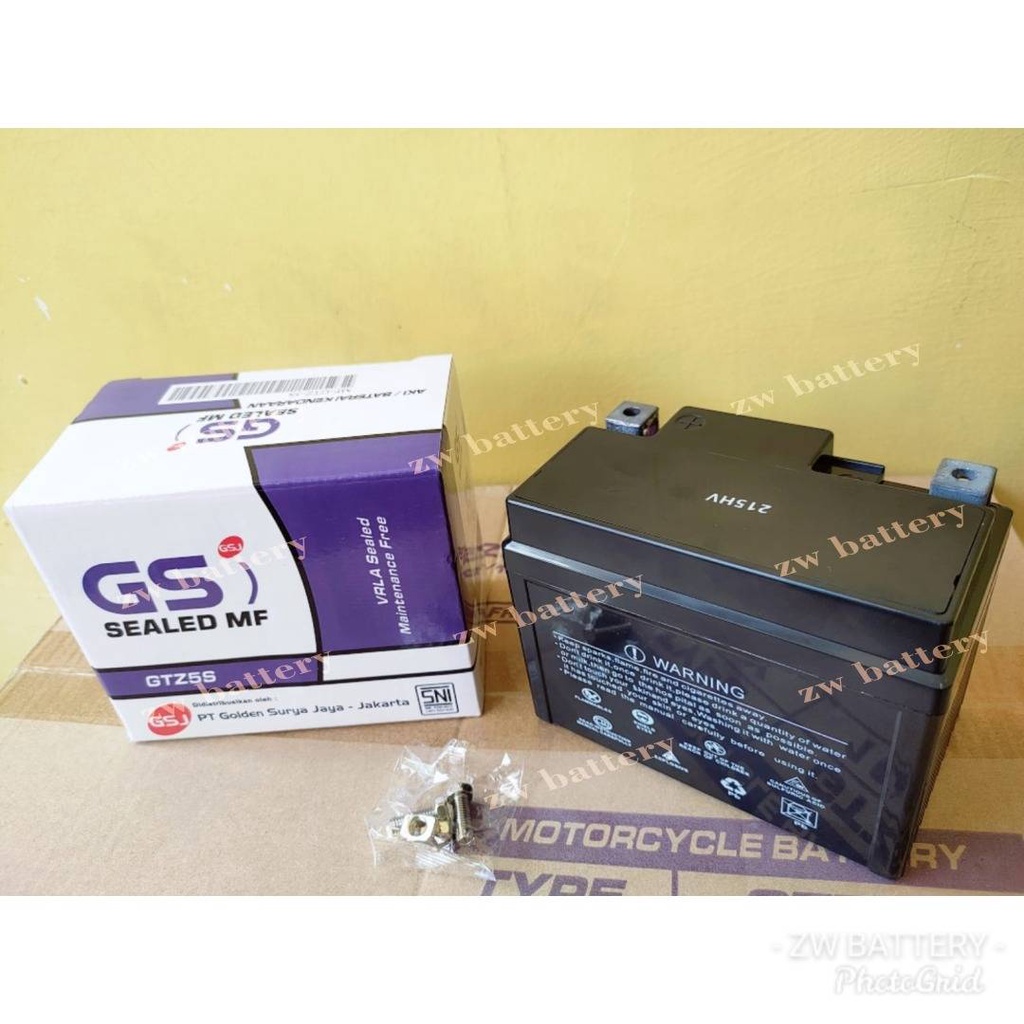 Jual Aki Motor Beat, Vario 110, Supra X 125, Revo, Blade GTZ5S GS MF