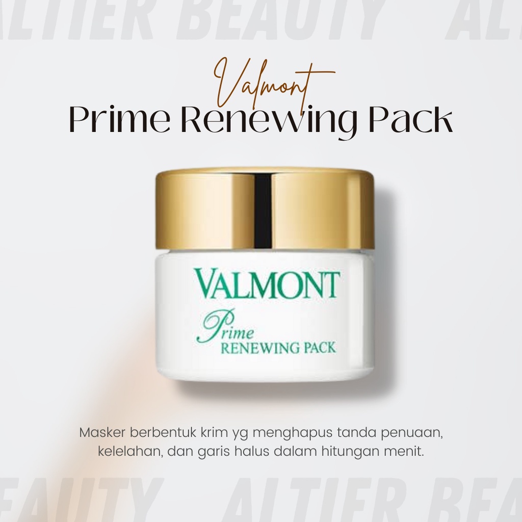 Jual Valmont Prime Renewing Pack 50 ml | Shopee Indonesia