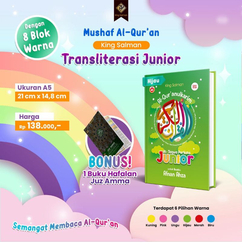 

Al Qur'an Junior (Tipe Transliterasi Latin)