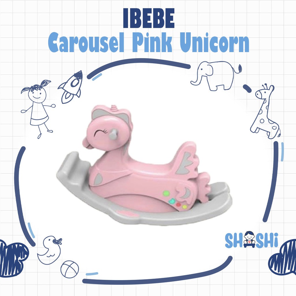 Sewa  Ibebe Carousel Pink Unicorn