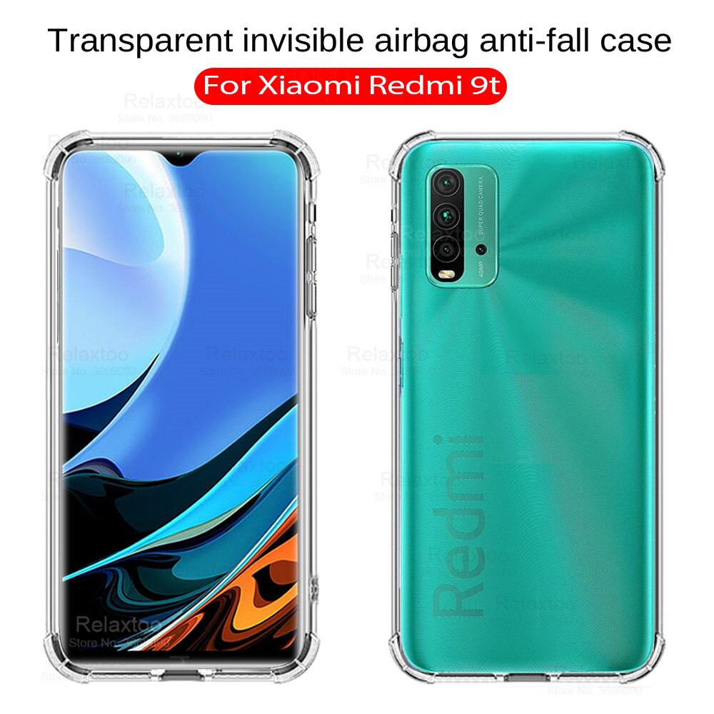 Case Xiaomi Redmi 9T 2021 Premium Casing + Tempered Glass Layar Clear dan Tempered Glass Camera