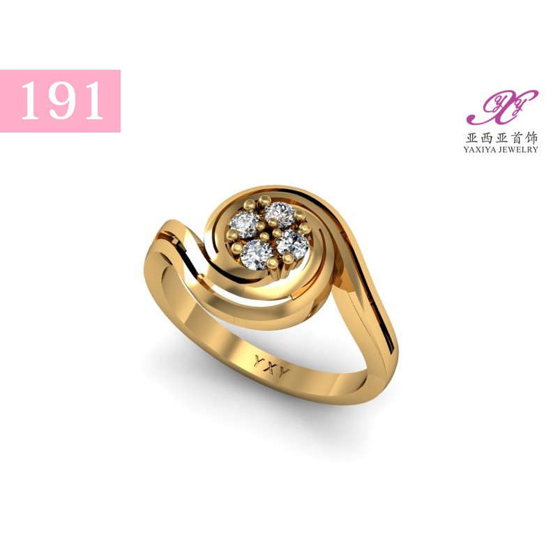

Cincin Lapis emas Permata Perhiasan imitasi Yaxiya Jewelry 191