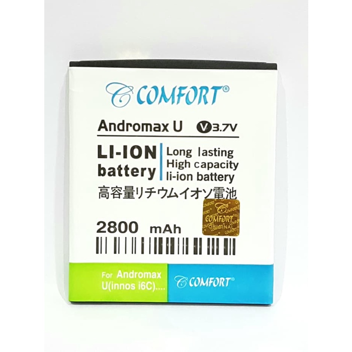 Baterai Max U COMFORT Double Power for Smartfren Andromax U