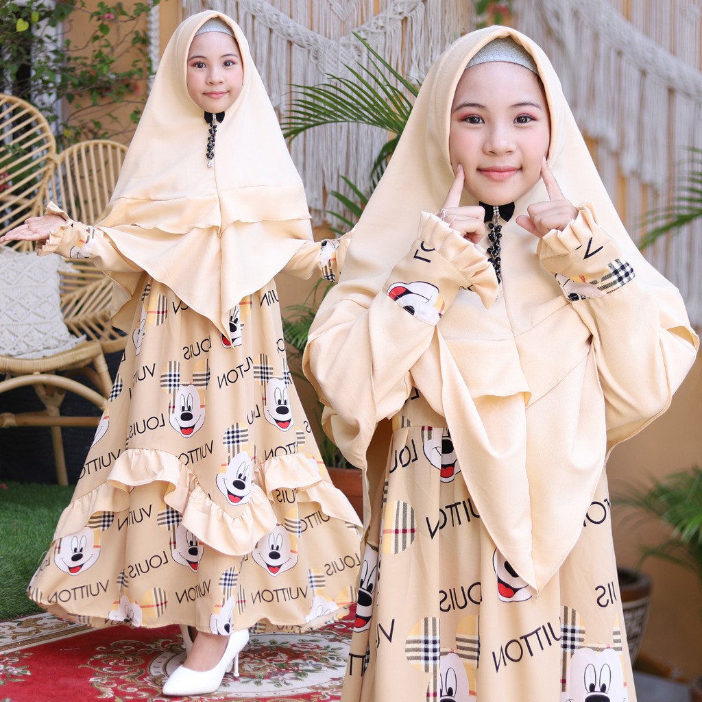 Baju Anak Perempuan Umur 10 Tahun sampai 12 Tahun  Syar'i firda
