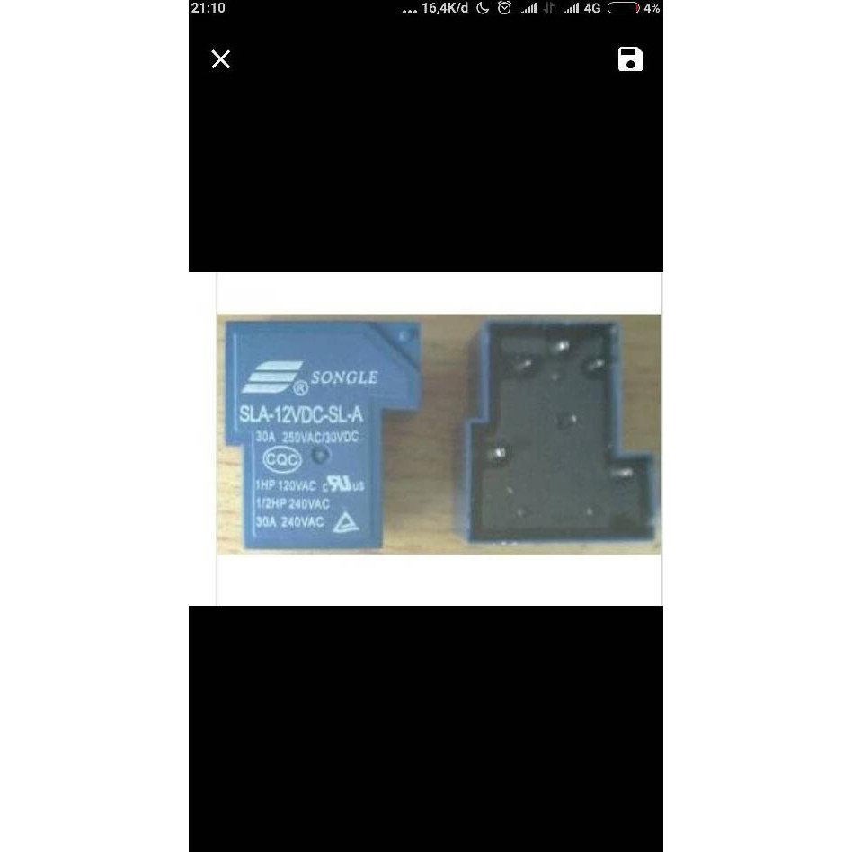 Relay Songle 12V Atau 24V 30A Bagus T Bemo Buat Amplifier / Mesin Las Pcmja29 Buru Order