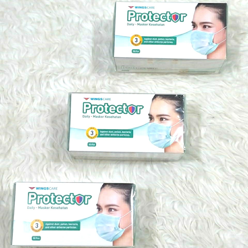 Masker Protector Wings care 3ply isi 50