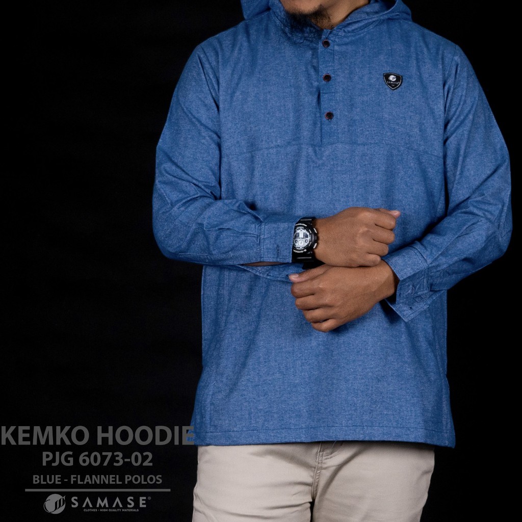 SAMASE KEMKO HOODIE 6073 / BLUE FLANNEL