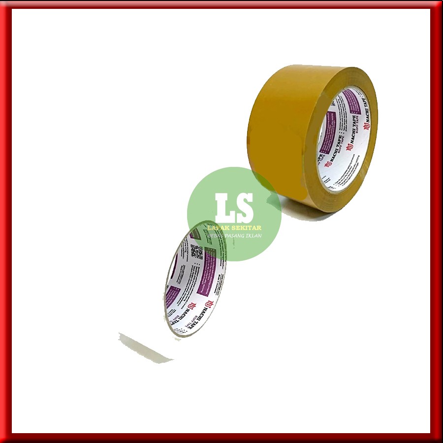 

Nachi Opp Packing Tape Lakban Transparan dan Coklat 48 mm x 90 yard