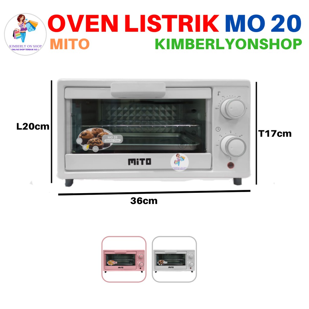 Oven Listrik Mini MO 20 Kapasitas 11 Liter Mito