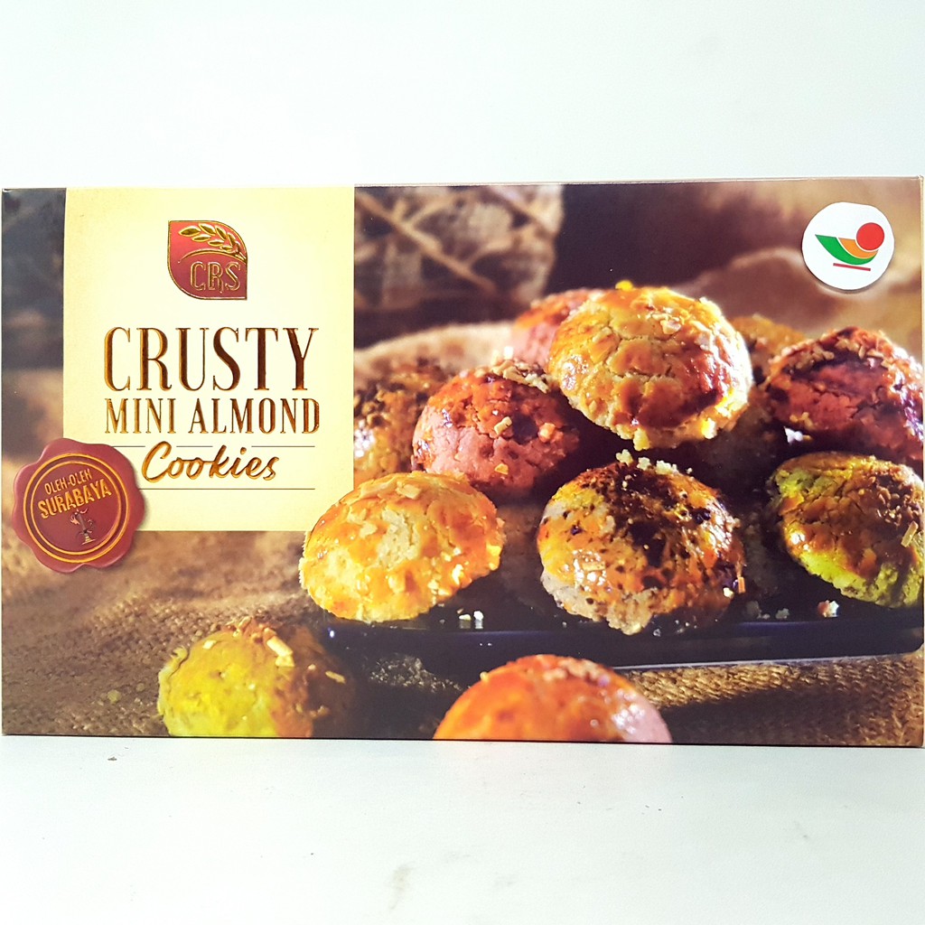 

CRS CRUSTY MINI ALMOND 500gr | COOKIES KUE KERING OLEH KHAS SURABAYA