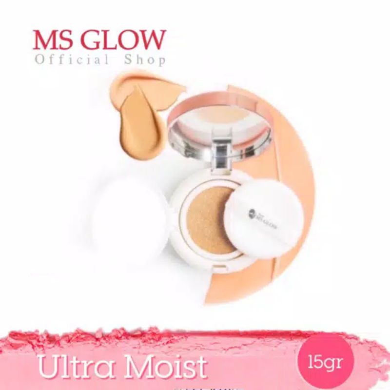 Ms Glow Ultra Moist Cushion BPOM Bedak Wanita-4