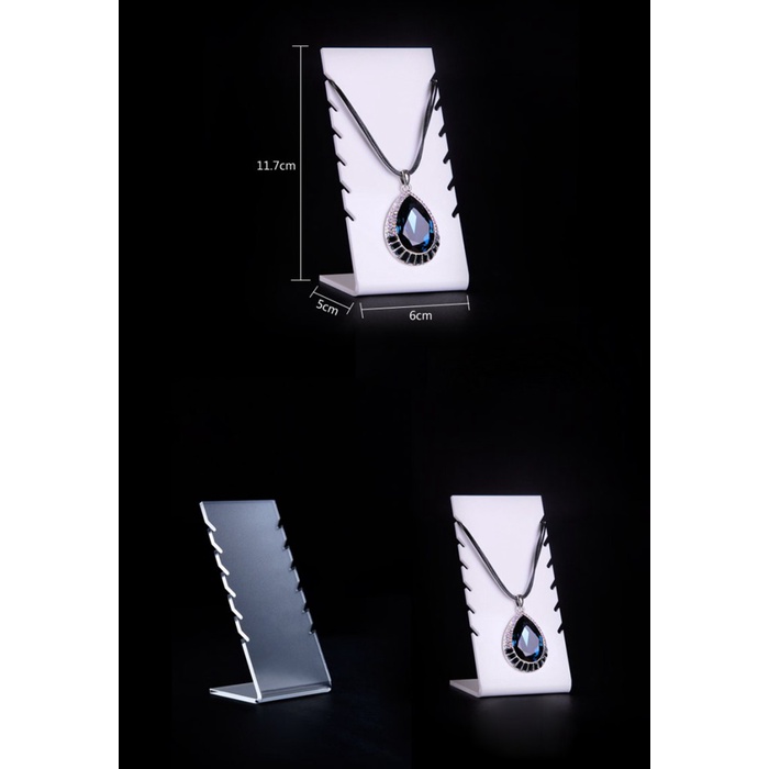 Stand Holder Kalung Akrilik - Tempat Acrylic Organizer Necklace