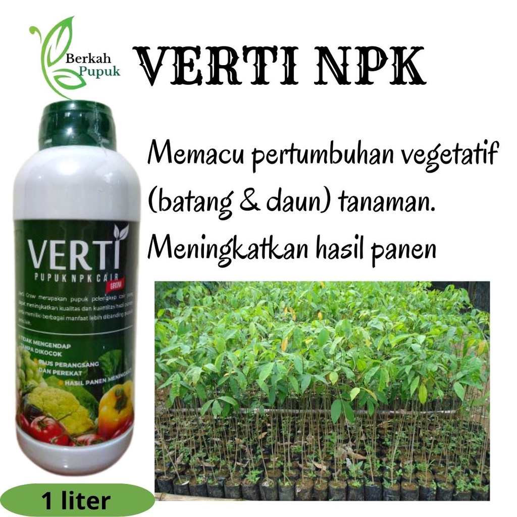 Pupuk Cair Lengkap NPK 1 liter, NPK CAIR Plus ZPT ga3, Nutrisi Untuk Tanaman Ll Pupuk Cair