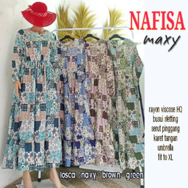 NAFISA MAXY, Matt Rayon Viscose HQ, Busui Sleting