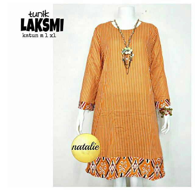 Tunik Batik Lurik/Tunik Wanita Kantoran/Tunik Lurik Terbaru