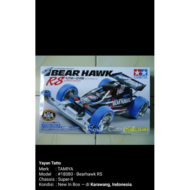Tamiya Mini 4WD #18080 - Bear Hawk RS (Super-II)