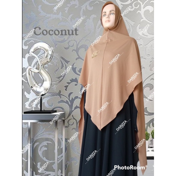 Khimar Anatari Ori FO hijab Jersey Syari-Coconut