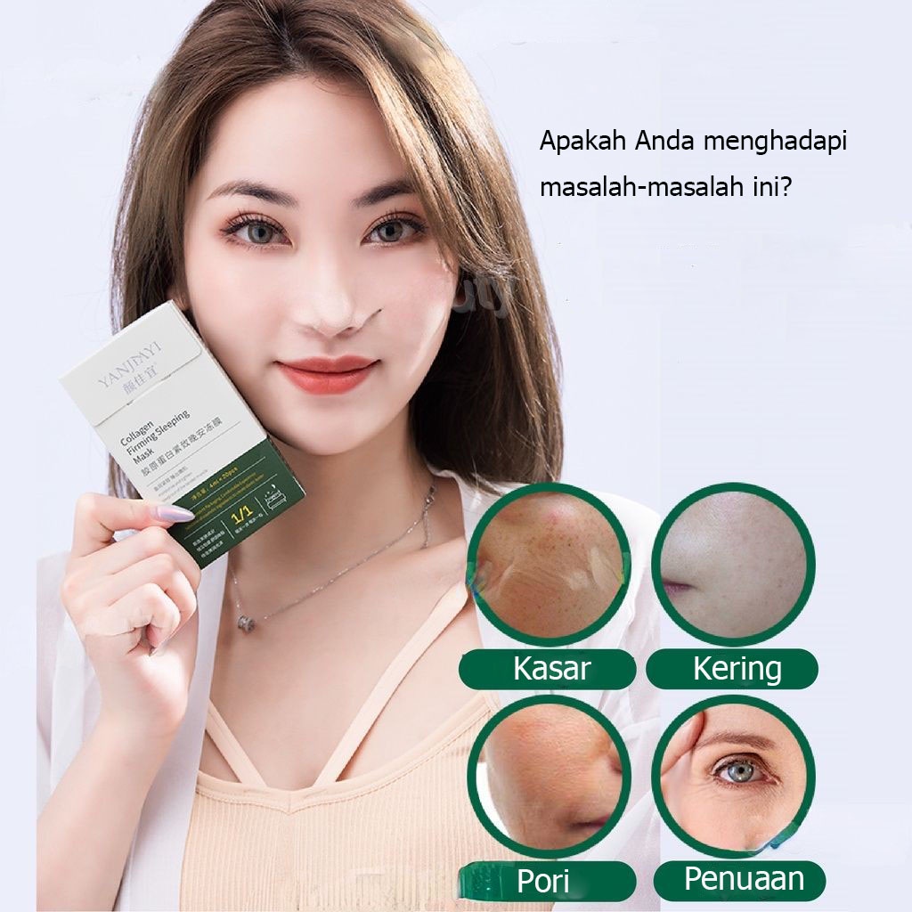 Jelly Sleeping Mask Mask Skin Care Mask Sleeping Collagen 150g Tidur Pada Malam Meningkatkan Efisiensi Penyerapan Kolagen Menghidrasi Dan Melembabkan