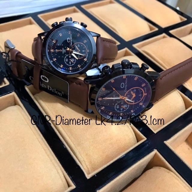 JAM COUPLE CHARLES DELON ORIGINAL ANTI AIR SUDAH SEPASANG