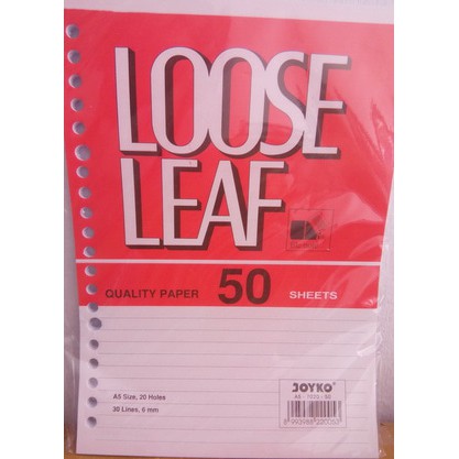 

Super Hot! Loose Leaf (Kertas File) Joyko B5 50 Lembar atk