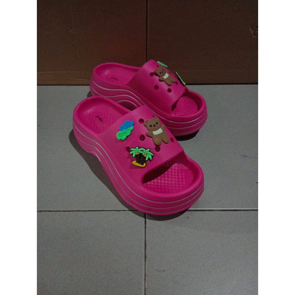 sandal wanita viral karet spons 7806+22 36-41