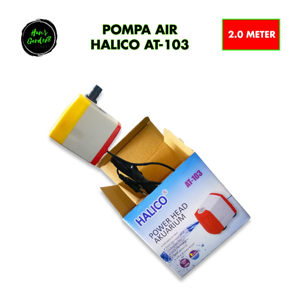 Pompa air untuk hidroponik HALICO AT -103 (2 meter)