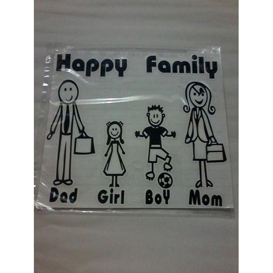 Stiker Mobil Happy Family Di Bekasi Shopee Indonesia