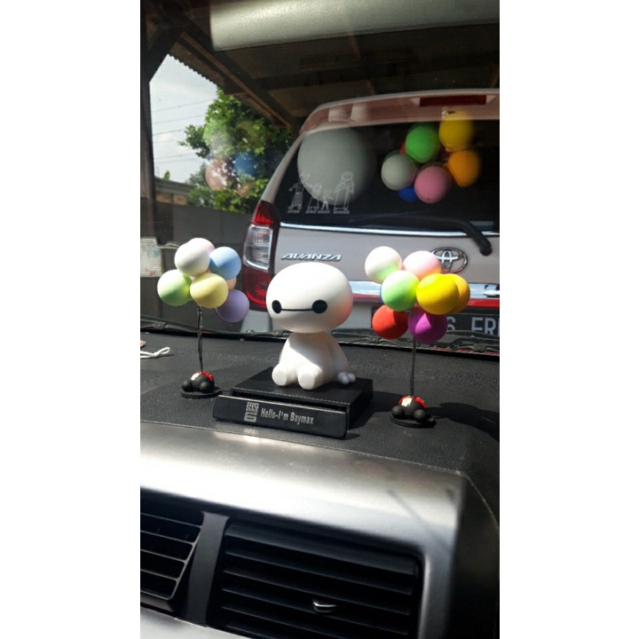 Pajangan Dashboard Mobil Lucky Cat Kucing Kepala Goyang Pajangan Balon