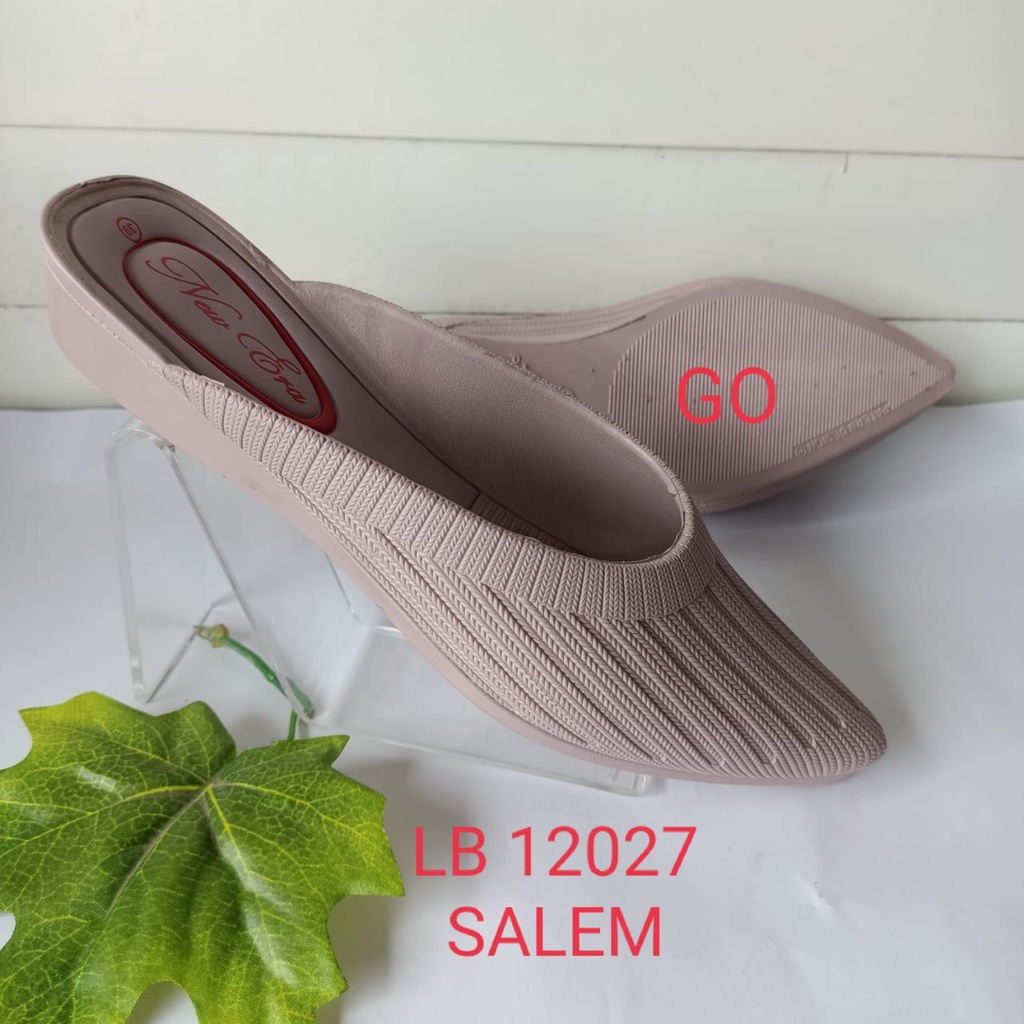 BB NEW ERA LB 12027 Sepatu Sendal Wanita Wedges Selop Karet Jelly Sandal Slop Wanita Terbaru