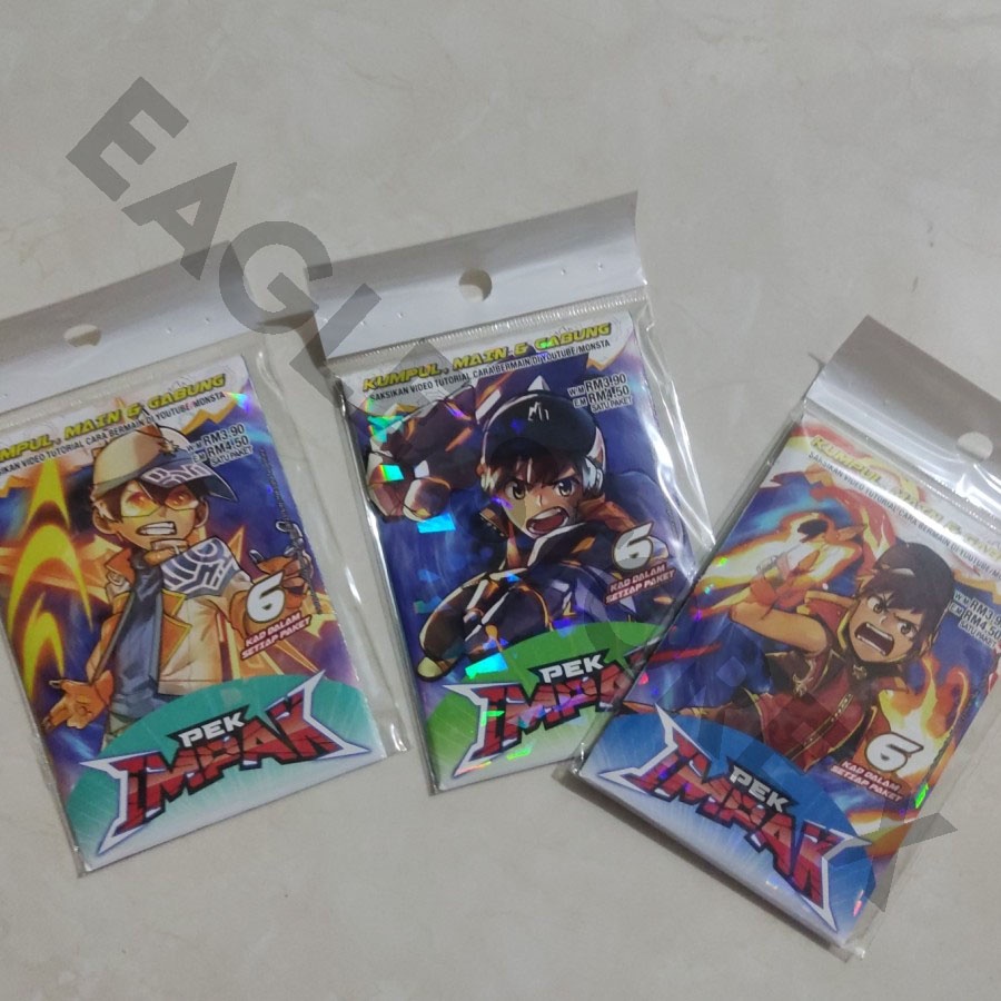 BoBoiBoy Galaxy Card Pek Impak Satuan