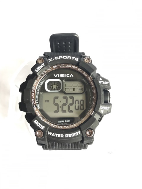 Jam tangan sporty digital fashion watch visica anti air diameter besar