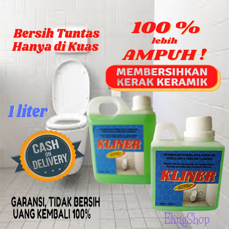 PEMBERSIH PORSELEN KERAK KERAMIK TOILET WC MEMBANDEL KAMAR MANDI 1liter